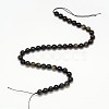 Grade AA Natural Golden Sheen Obsidian Round Beads Strands G-L275-01-10mm-2