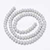 Opaque Solid Color Glass Beads Strands EGLA-A034-P10mm-D15-2