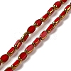 Electroplate Opaque Color Glass Beads Strands EGLA-Q127-A01-02K-1