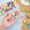 50Pcs Opaque Resin Decoden Cabochons CRES-PH0001-20-6