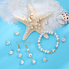 20pcs 2 styles Grade AA Natural Cultured Freshwater Pearl Connector Charms with Golden Tone Sea Animal Alloy Slices PALLOY-BBC0001-02-4