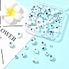 80Pcs 8 Styles Handmade Lampwork Evil Eye Beads LAMP-FS0001-38A-7