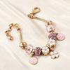 Alloy Enamel European Beads Charm Bracelets BJEW-F495-01G-5