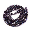 Electroplate Glass Beads Strands EGLA-A044-T4mm-B15-3