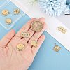 8pcs 4 style 304 Stainless Steel Pendants STAS-BBC0001-65-3