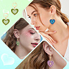 DIY Heart Drop Earring Making Kit DIY-GA0003-92-7