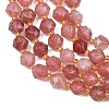 Natural Strawberry Quartz Beads Strands GG-NH0014-A01-3