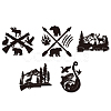 Plastic Reflective Vinyl Car Stickers STIC-WH0036-002-1