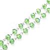 Handmade Electroplate Glass Beaded Chains AJEW-JB00529-08-1