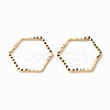 Brass Linking Rings KK-F831-013C-G-RS-2
