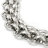 Non-Tarnish 304 Stainless Steel Chain Necklaces NJEW-P298-01A-P-2