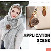 Faux Mink Fur Lapel Pins JEWB-WH0026-94A-7
