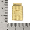 Rack Plating Brass Pave Natural Shell Rectangle Pendants KK-P279-02A-G-3