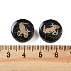 Dyed Black Synthetic Turquoise Beads G-F775-B01-3