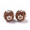Polymer Clay Rhinestone Beads RB-L029-03B-2