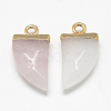 Natural Rose Quartz Pointed Pendants X-G-Q966-11-2