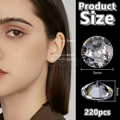 Cubic Zirconia Cabochons ZIRC-FG0001-09C-1