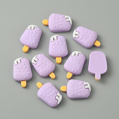 Opaque Resin Imitation Food Cabochons RESI-WH0036-06D-1