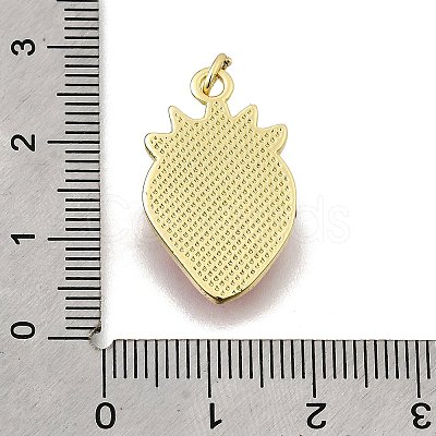 Brass Enamel Pendants KK-Z104-06G-06-1