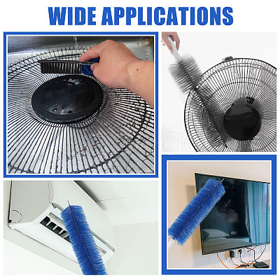 2Pcs 2 Colors Plastic & Nylon Brushes TOOL-CA0001-35-1