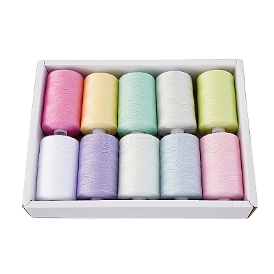 10 Colors Polyester Sewing Thread PW-WG34EA6-03-1