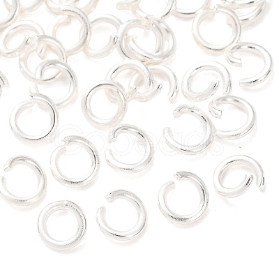 Brass Open Jump Rings KK-G604-08S-21-1