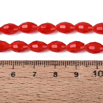 Opaque Solid Color Glass Beads Strands GLAA-N071-01A-C04-1