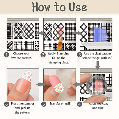 Plastic Nail Art Image Templates AJEW-UN0002-49C-1