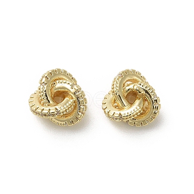 Brass Micro Pave Cubic Zirconia Charms KK-C107-02G-1