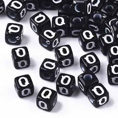 Opaque Acrylic Beads SACR-N002-01Q-1
