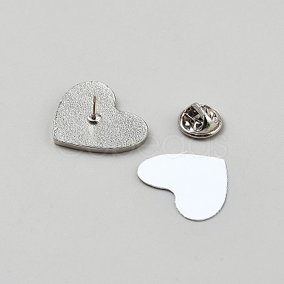 Alloy Sublimation Blank Brooch Pin DIY-WH20025-025C-1