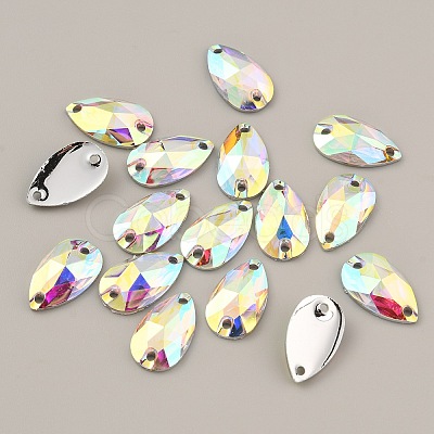 Sew on Rhinestones GLAA-WH0030-16B-1