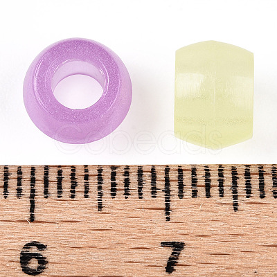 Transparent Luminous Acrylic Beads OACR-N137-34-1