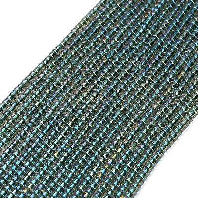 Electroplate Glass Beads Strands GL-CBAA615-01E-1