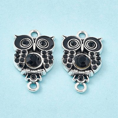 Alloy Rhinestone Connector Charms FIND-C019-10AS-04-1