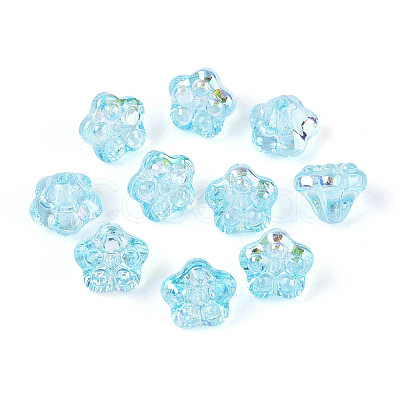 Electroplate Glass Beads Strands EGLA-T021-22G-1