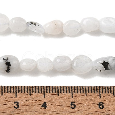 Natural Rainbow Moonstone Beads Strands GG-CBAAEDE-B05-1