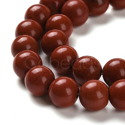 Natural Red Jasper Beads Strands G-I199-25-8mm-1