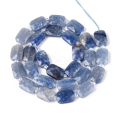 Natural Blue Aventurine(Dyed & Heated) Beads Strands G-T139-81-1