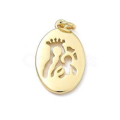Brass Pendants KK-P345-55G-03-1