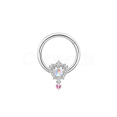 Brass Rhinestone Nipple Rings WG50E44-18-1