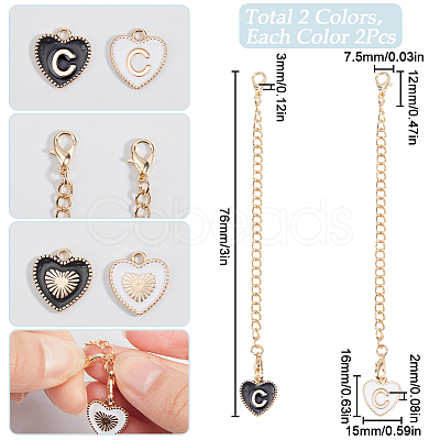 2 Sets Alloy Enamel Cup Pendant Decorations HJEW-SC0001-56C-1