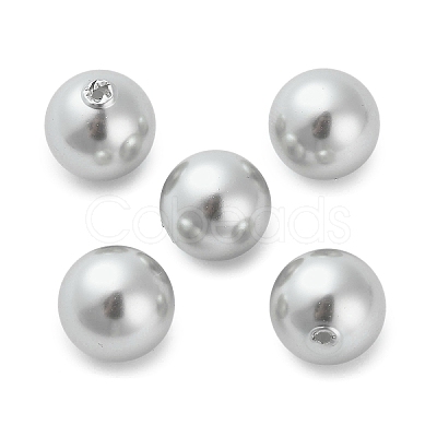 Baking Paint Pearlized Glass Pearl Round Beads HY-Q001-02B-04-1
