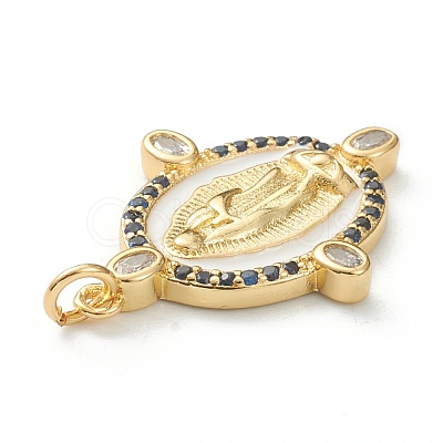 Brass Micro Pave Cubic Zirconia Pendants ZIRC-P200-11A-G02-1