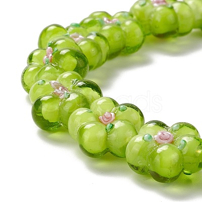 Handmade Lampwork Beads Strands LAMP-D015-08E-1