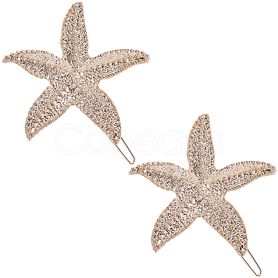 10Pcs Zinc Alloy Hair Barrettes PHAR-SP0001-25-1
