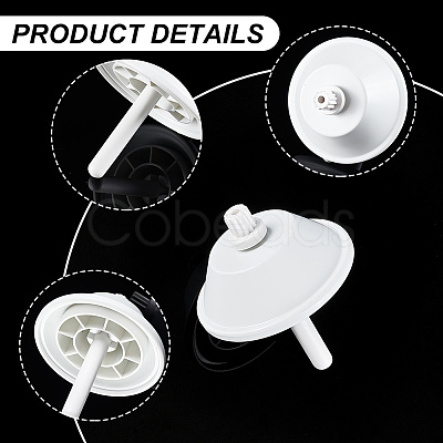 1Pc Plastic Wheel Cover with 2Pcs Plastic Bobbins FIND-GA0004-38-1