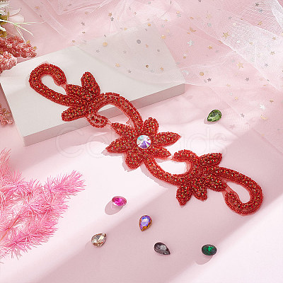 Flower Hotfix Rhinestone DIY-WH0504-33A-1