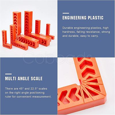 Engineering Plastics Positioning Squares Right Angle Clamps TOOL-WH0130-24-1