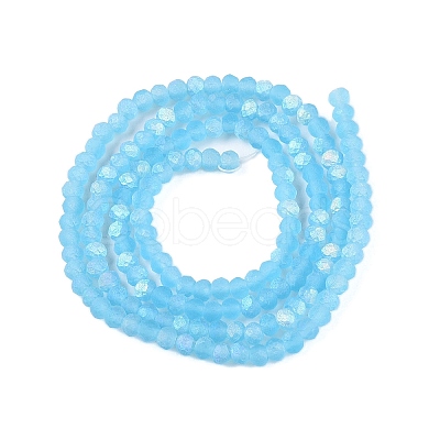 Transparent Glass Beads Strands EGLA-A044-T2mm-MB08-1